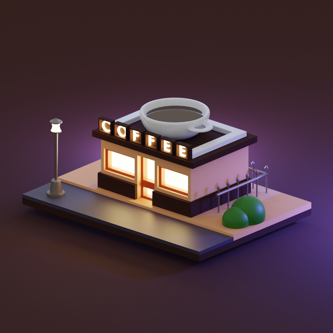 3D Coffee Shop